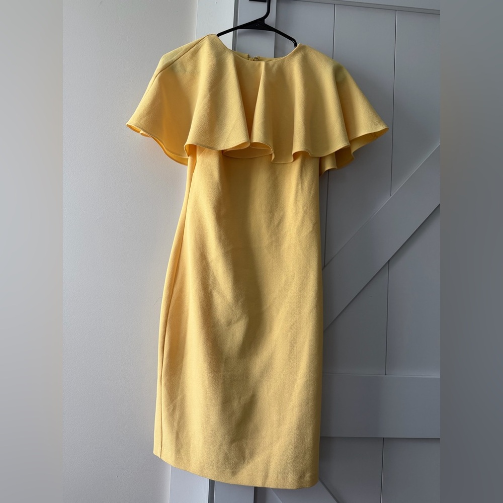 Vince Camuto Ruffle Yellow Dress